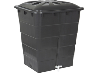 Garantia Regenton rechthoekig Grijs 300 Liter met kraantje