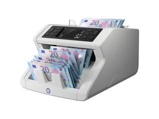 Safescan 2210 Geldtelmachinet telt gesorteerde bankbiljetten