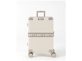 ONYX Handbagage Koffer 33/35 literTSA slot spinner wielen Beige