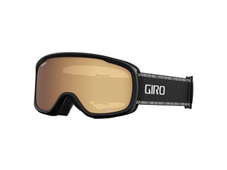 Giro Moxie Skibril Dames Zwart/Wit met Amber Goud &Geel Glas