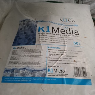 6x Zak a 50L filter materiaal, Evolution Aqua, K1 Media