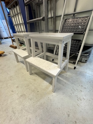 2x Uitzettrap en 2x opstapje