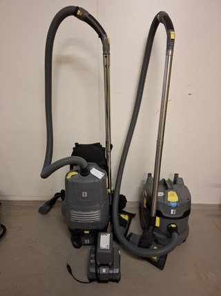 2x Accu bedrijfstofzuiger Karcher, T9/1BP, bouwjaar 2020