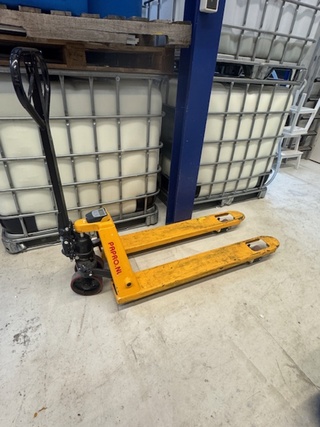Palletwagen met weeginrichting Papro, HP-ESE20, geel
