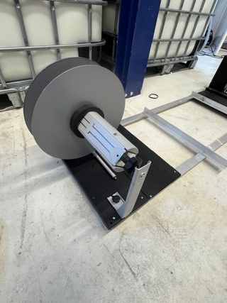 Rewinder/unwinder set Tegra, AD2231-s3 en SS2231-S2, op aluminium fram