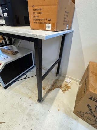 Werktafel, verrijbaar