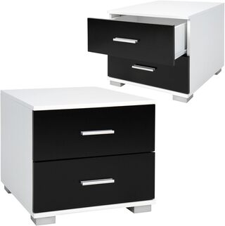 Set van twee nachtkasten met 2 laden Miadomodo
