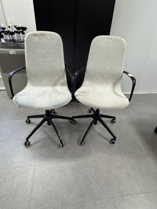 2x Bureaustoel Ikea, grijs