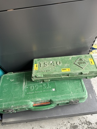 2x Tegelsnijder en 2x accu zaagmachine Rubi, makita