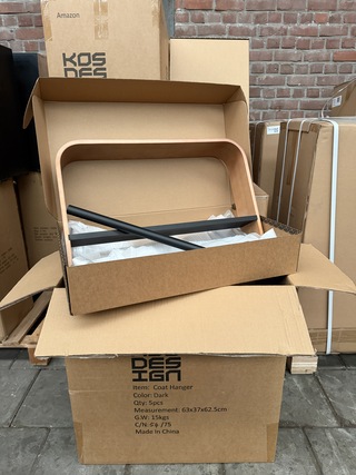 Ca. 60x  Design kledingrek, kapstok Ca. 60x35x11 KOS Design, dark