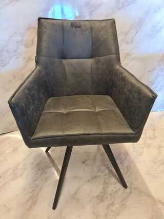 6x Eetkamerstoel Tribeca draaibaar, Antraciet, 2025