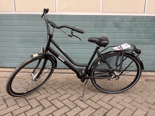 Dames stadsfiets 50 cm 3 versnellingen, Pointer, Vylora, Mat Zwart