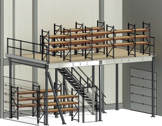 Multi Profiel entresolvloer 7850x4307mm ca. 33m2 , 2021
