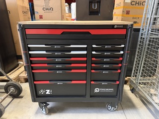 Professionele gereedschapswagen gevuld 448 delig Stahlgruppe SG24