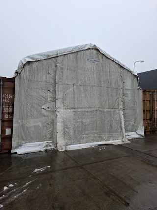 40ft zeecontainer overkapping