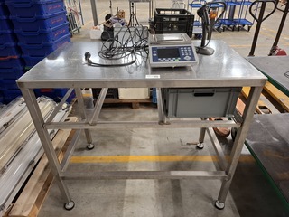 Werkbankopstelling met telweegschaal