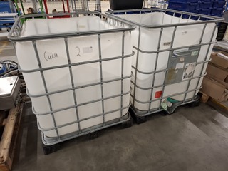 2x Opengewerkte IBC container