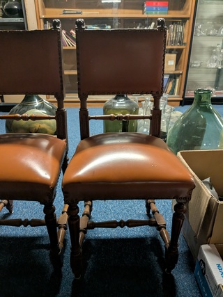 2x Nostalgische eetkamerstoel