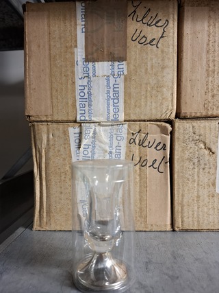 Partij glas en kristal glaswerk