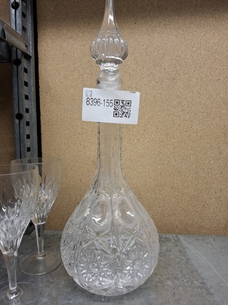 Karaf met 6x kristal glas