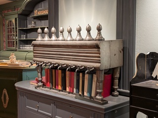 Antiek tin drankdispenser