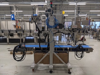 Zelfklevende etiketeer machine, Altech, Alritma, blauw, 2006