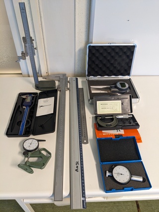 9x Meetapparatuur, Mitutoyo, Schut, Enz