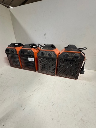 4x Heater Eurom, EK Delta 2000, oranje