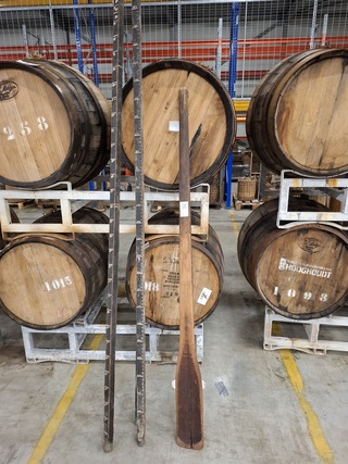 Ca. 31x Nostalgische peilstok voor grondtanks