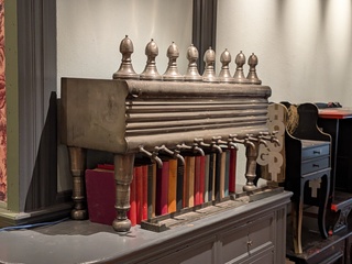 Antiek tin drankdispenser