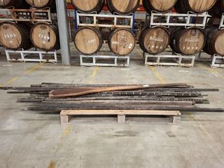 Ca. 31x Nostalgische peilstok voor grondtanks