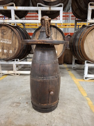 Nostalgische visserij boei met inspectieluik