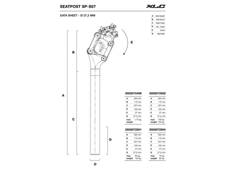 XLC SPS07 Zadelpen Comp Verend Aluminium Zwart