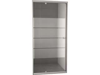 Nisdeur VM Go Gordon 87-102x190cm Verstelbaar 6mm Gematteerd Chroom