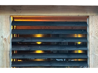 Draaibare lamelgeleider RVS 220 cm 2 stuks