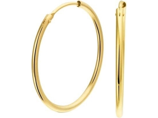 Marie Celeste Oorringen Ronde Buis 25 mm Goud