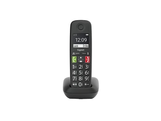 Gigaset E290E  Single Senioren DECT telefoon  Zwart