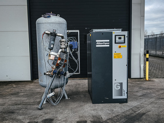 Oliegeïnjecteerde schroefcompressor, Atlas Copco, GA30+, 2018