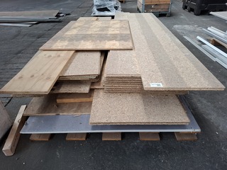 Partij hout + spaanplaten