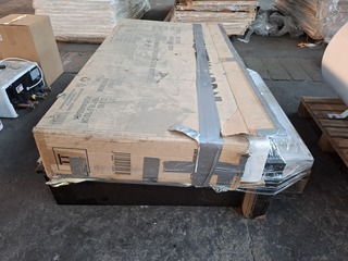 Elektrische sfeerhaard met schouw Vancouver, XL, Zwart/wit