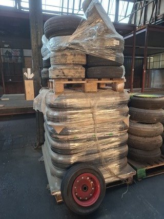 Partij chalet / transportwielen