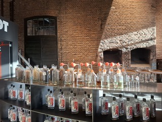 Partij reuk en grondstof flessen