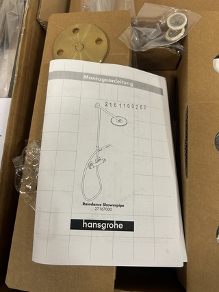 Douche set met regen- en handdouche Hansgrohe