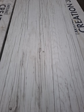 Partij PVC vloerdelen, Gerflor, Wit eiken