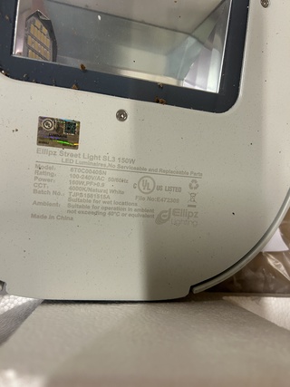 6x Street light, straatverlichting SL3 150W 5700K Ellipz Lighting