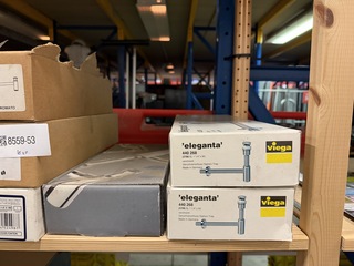 Ca. 10x Sifon (chroom) Viega, Geberit, SILKLINE