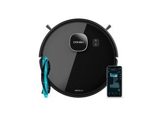 Cecotec Conga Eternal MAX Vital Robotstofzuiger en vloerwisser Zwart