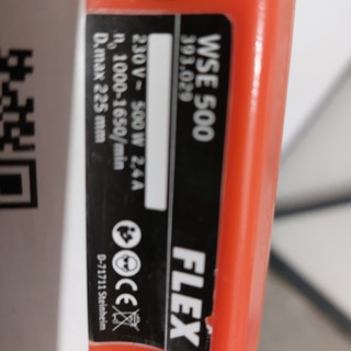 Wand-/plafondschuurmachine 225mm 230V~, Flex Powertools, WSE500, 2018