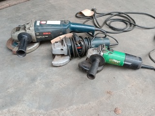 3x Haakseslijper, Bosch En Hitachi