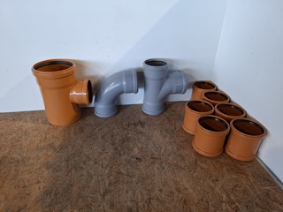 Partij PVC riolerings- of avoersystemen